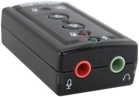 Všeobecný USB 7.1 kanálový 3D virtuálny externý zvukový adaptér zvukovej karty pre prenosný počítač