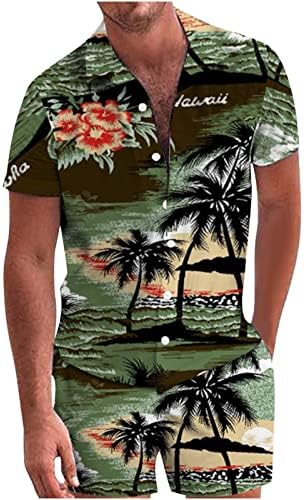 4zhuzi Pánska zábavná Plážová košeľa, Ležérne košele s krátkym rukávom, topy a šortky Havajské tričká na párty
