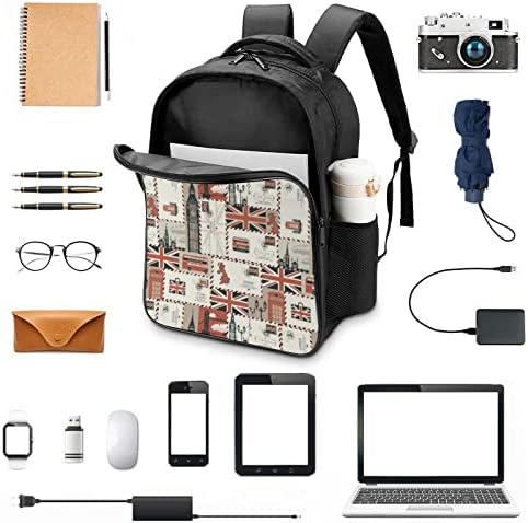 UK a Londýn téma cestovný batoh estetický Bookbag Heavy Daypacks rameno pracovná taška pre mužov Školské ženy