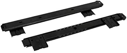 X-DREE 2ks 350mm dĺžka 27mm šírka 2-dielna zásuvková klávesnica posuvná lišta Čierna (2ks 350mm dĺžka 27mm Ancho