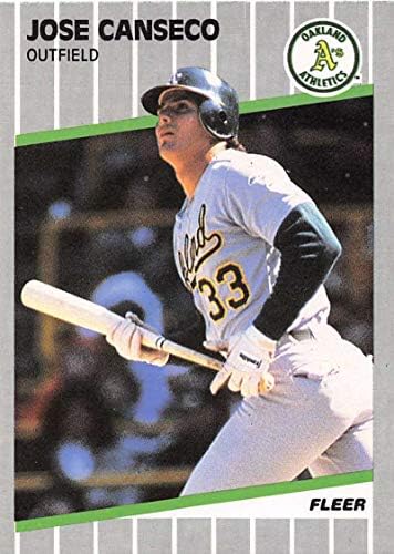 1989 Fleer 5 Jose Canseco NM-MT Oakland Athletics Baseball MLB