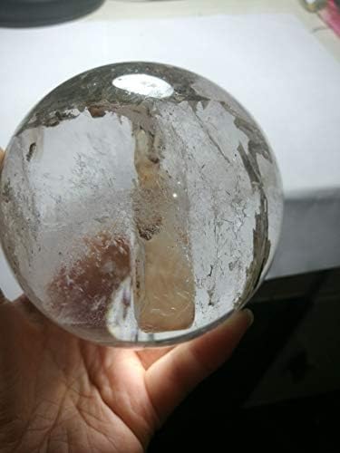 Skutočný Tibet himalájsky Vysoká nadmorská výška Clear Manifestor Crystal Quartz Ball Sphere Orb Gem 3,74 palca