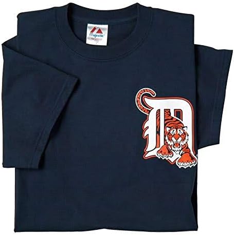 Detroit Tigers bavlna Crewneck MLB Oficiálne licencované majestátne Major League Baseball replika tričko