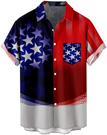 Bmisegm letné tričká pre mužov Pánske Deň nezávislosti Vlajka 3d Digitálna tlač personalizované módne klopové