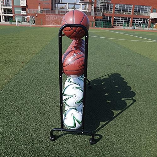 Teerwere Ball Rack Sports Ball Cart Ball Storage Rack pojme 15-24 basketbalov pre telocvičňu a školy s nastaviteľnými