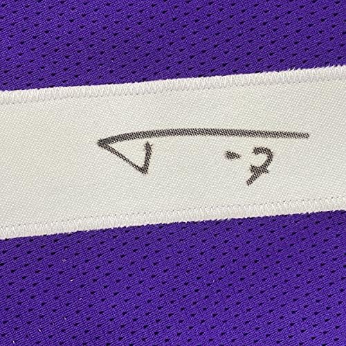 Podpísaný / podpísaný Tyrann Mathieu LSU fialový vysokoškolský futbalový dres JSA COA