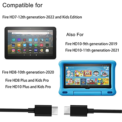 Nabíjací kábel USB C SGUUVAY 10 stôp vhodný pre úplne nový Fire HD 7 8 10, Fire 8 10 Plus, Kids Edition, Kids