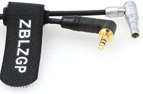 ZBLZGP pravý uhol 5-kolíkový samec do 3,5 mm pravý uhol TRS Audio kábel pre Mini kameru ARRI Alexa