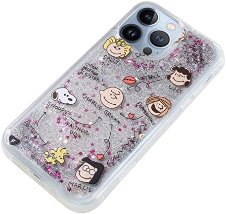 Monca iPhone 13 Pro Case Glitter Liquid, roztomilé ženy dievčenské Bling Quicksand lesklé iskry, ktoré pohybujú