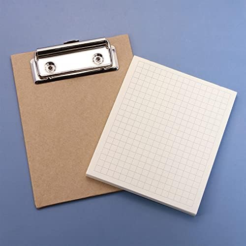 Onlykxy 2ks mini Board Clip Poznámka schránka s voľným listom Notebook 13cmx10cm / 5.1x3. 9inch drevo lepenka