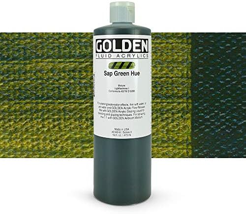 Zlatá tekutina Historické akryly-Sap zelený odtieň-16 oz Fľaša
