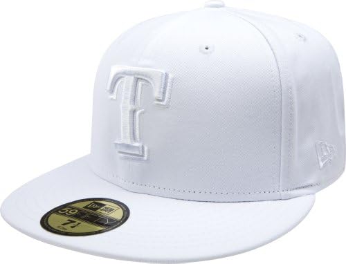 MLB Texas Rangers biela na bielom 59fifty vybavené Cap